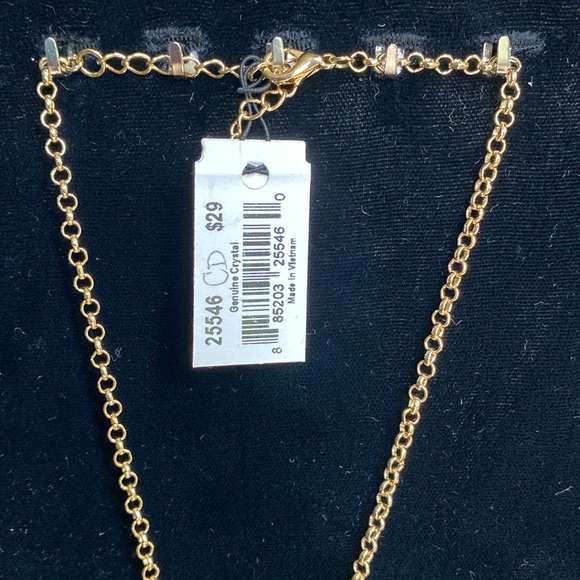 Vintage Cookie Lee NWT Gold Heart Charm Necklace - Picture 6 of 7